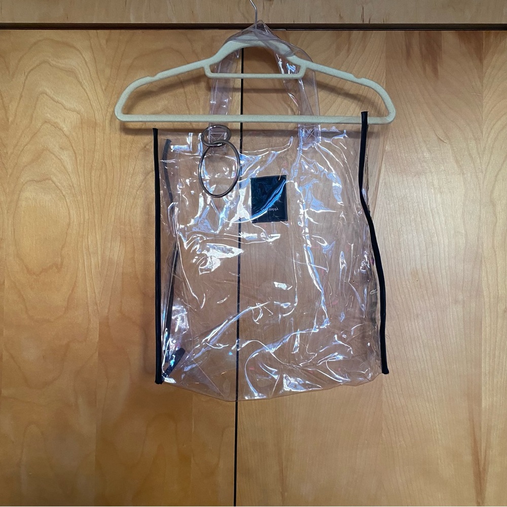 Assembly NYC Clear Tote w Rings (rare!)